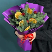 Жаңа жылдық букет